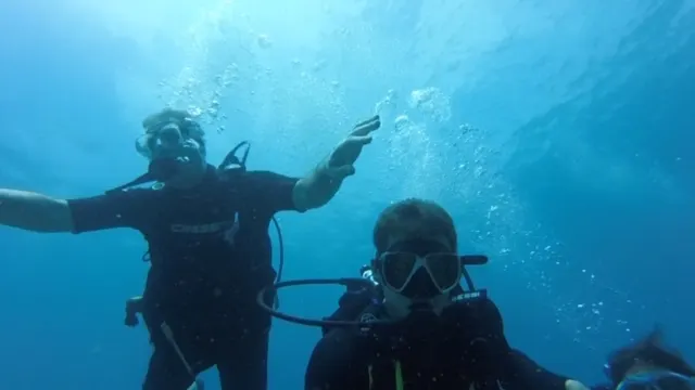 Floating in the sea.....