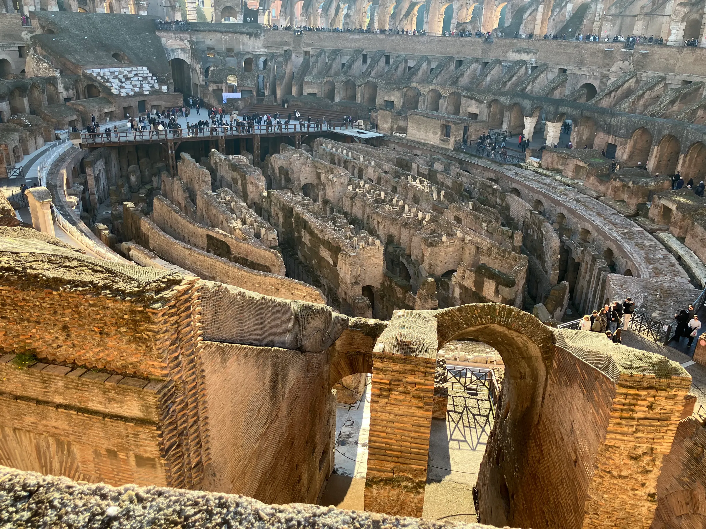 Good pic of what was under the floor of the Coliseum.