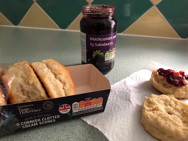 Our breakfast...biscuits and jam! Yum.
