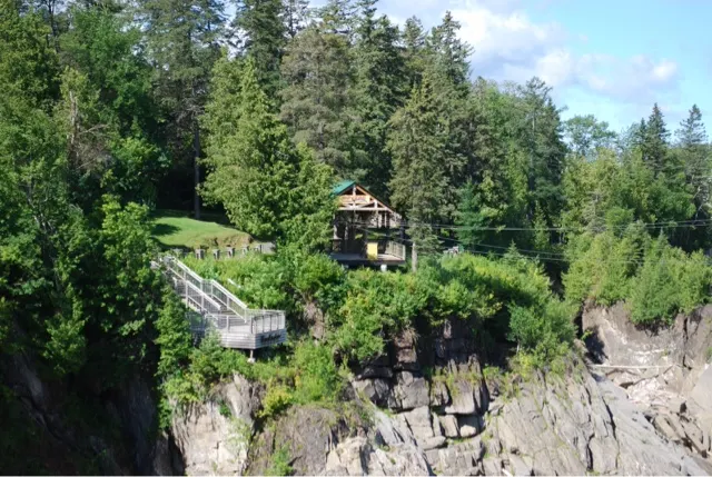 They had Zip Lines that crossed the gorge...
