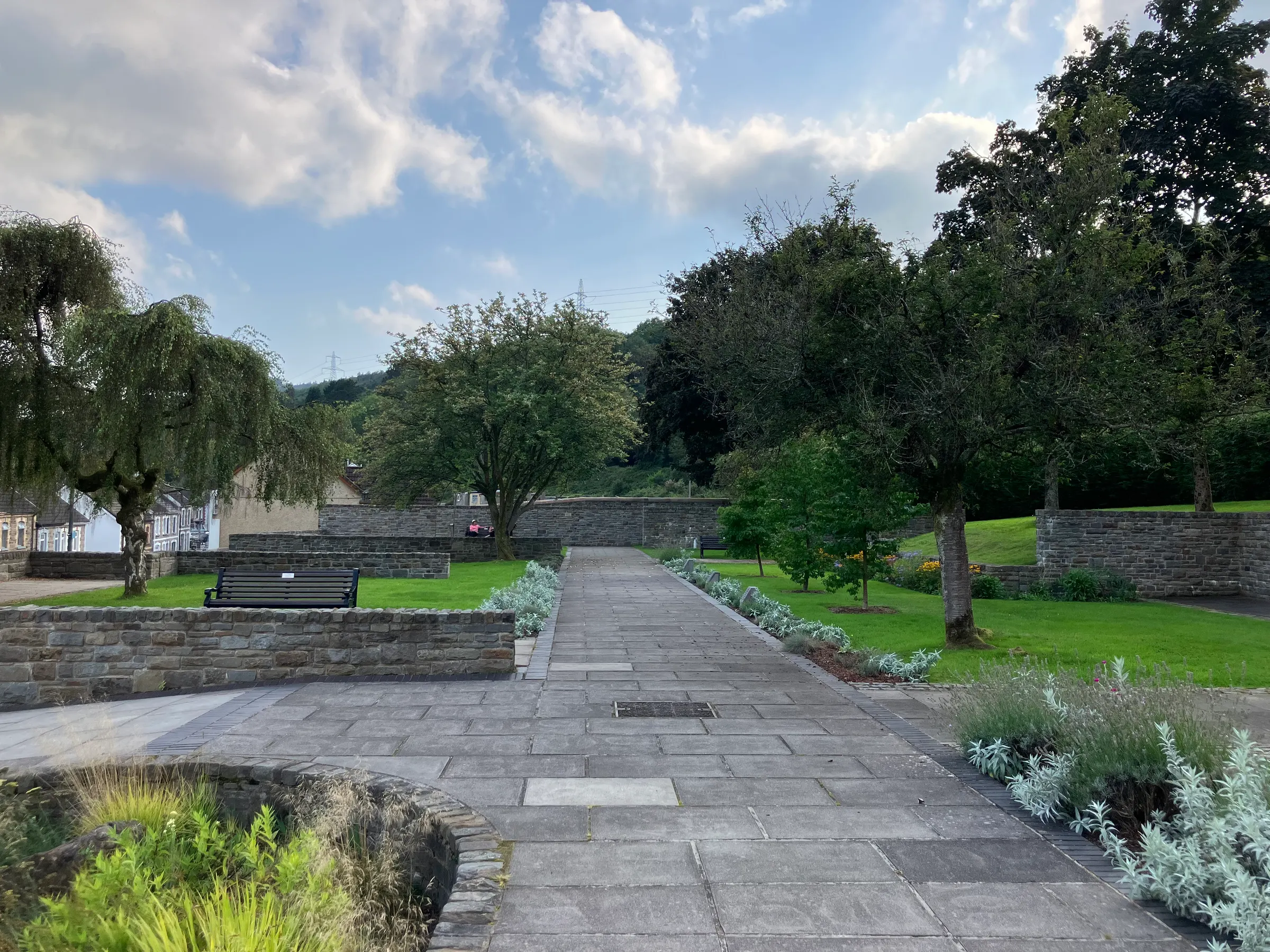 This is the Aberfan memorial garden.
