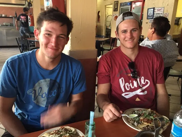 They ate 12 tacos between the two of them....better than Taco Bell!