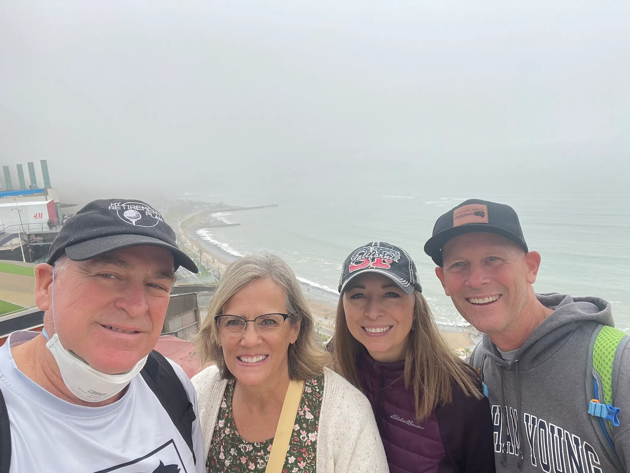 Looking down on the beach in Miraflores.