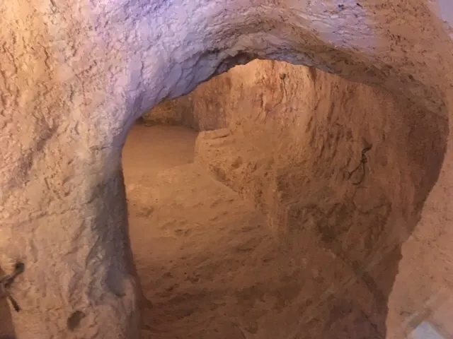 It is believed that this is a road that Christ would have had to have taken to come up here from the Mt. of Olives....