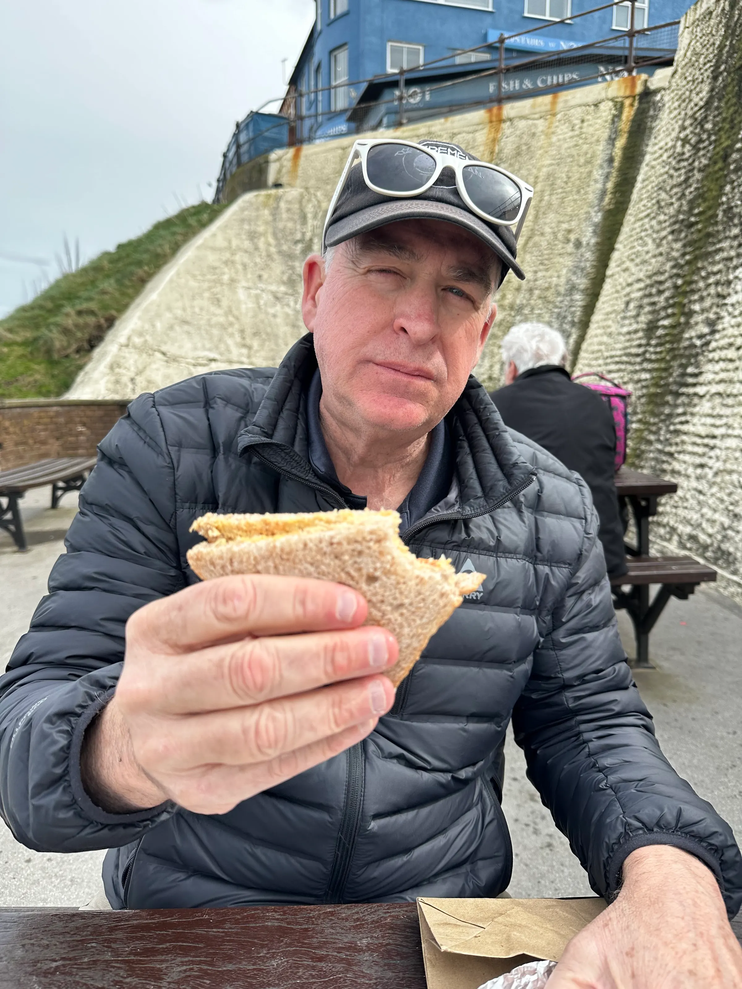 I drove here, walked the streets to find a good crab sandwich. I was severely let down. Hardly any crab on the darn thing. This crab town makes me ‘crabby’.