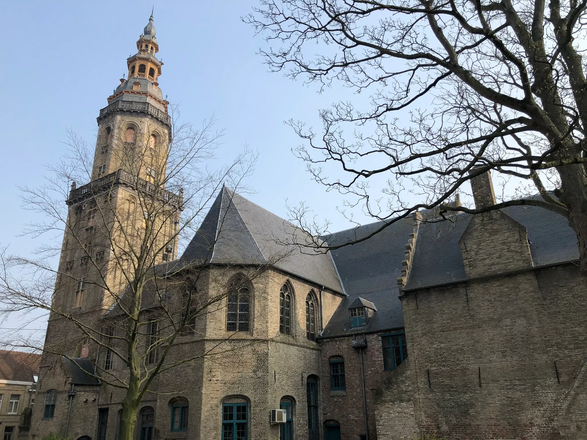 Old church in Bruges.