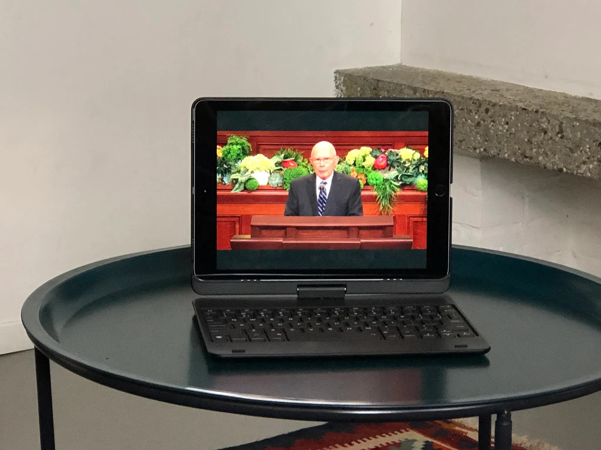 Best part of the day...streaming General Conference.