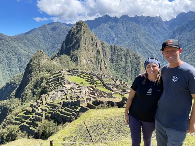 Nice picture of Scott and Michelle with MP in the background.