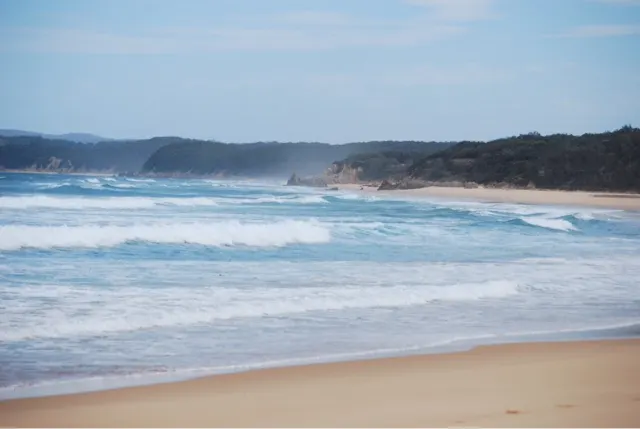 Beautiful beach...but a bit rough to enter.