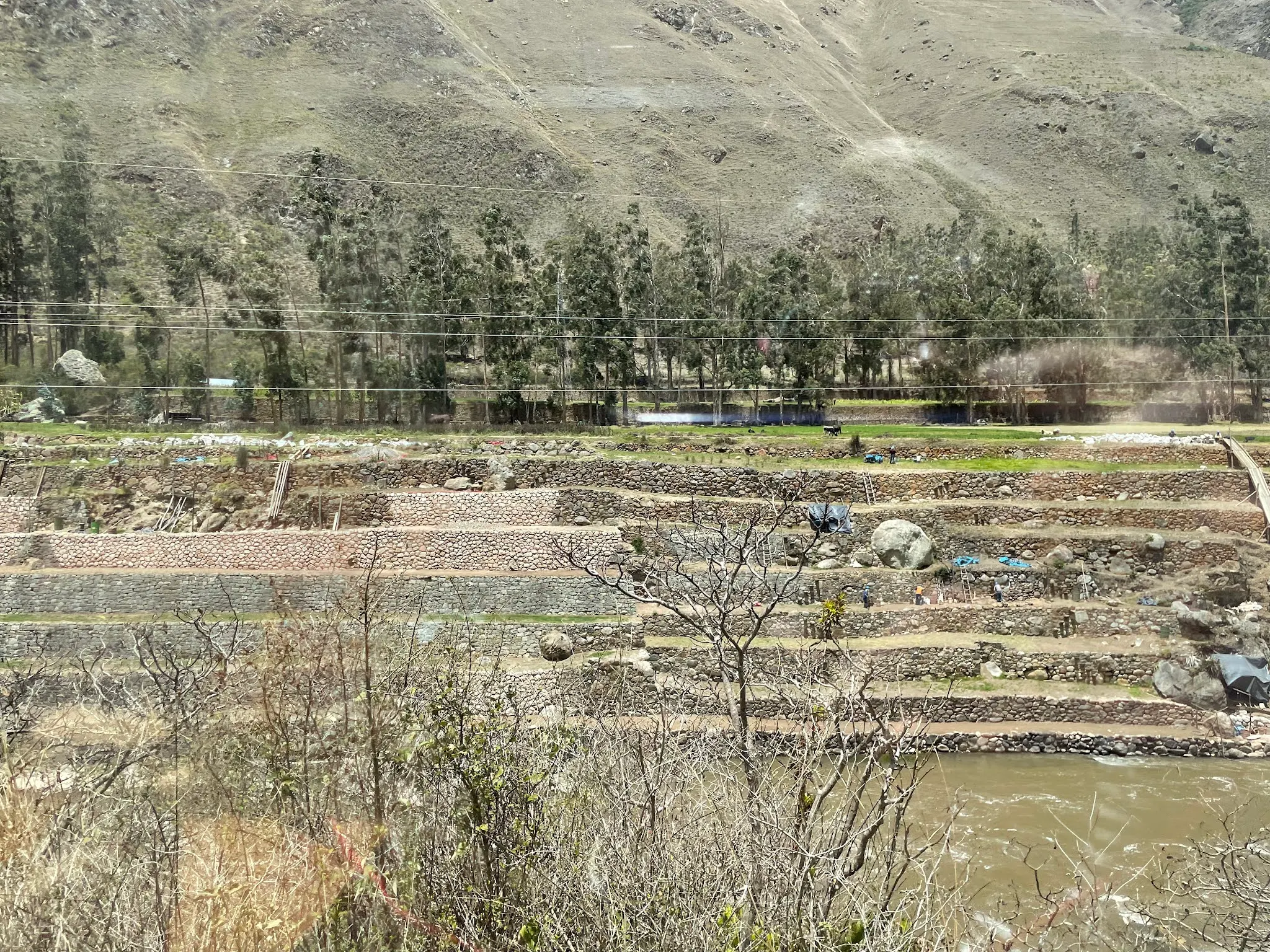 More of the terrracing that goes on here in these valleys along the river.