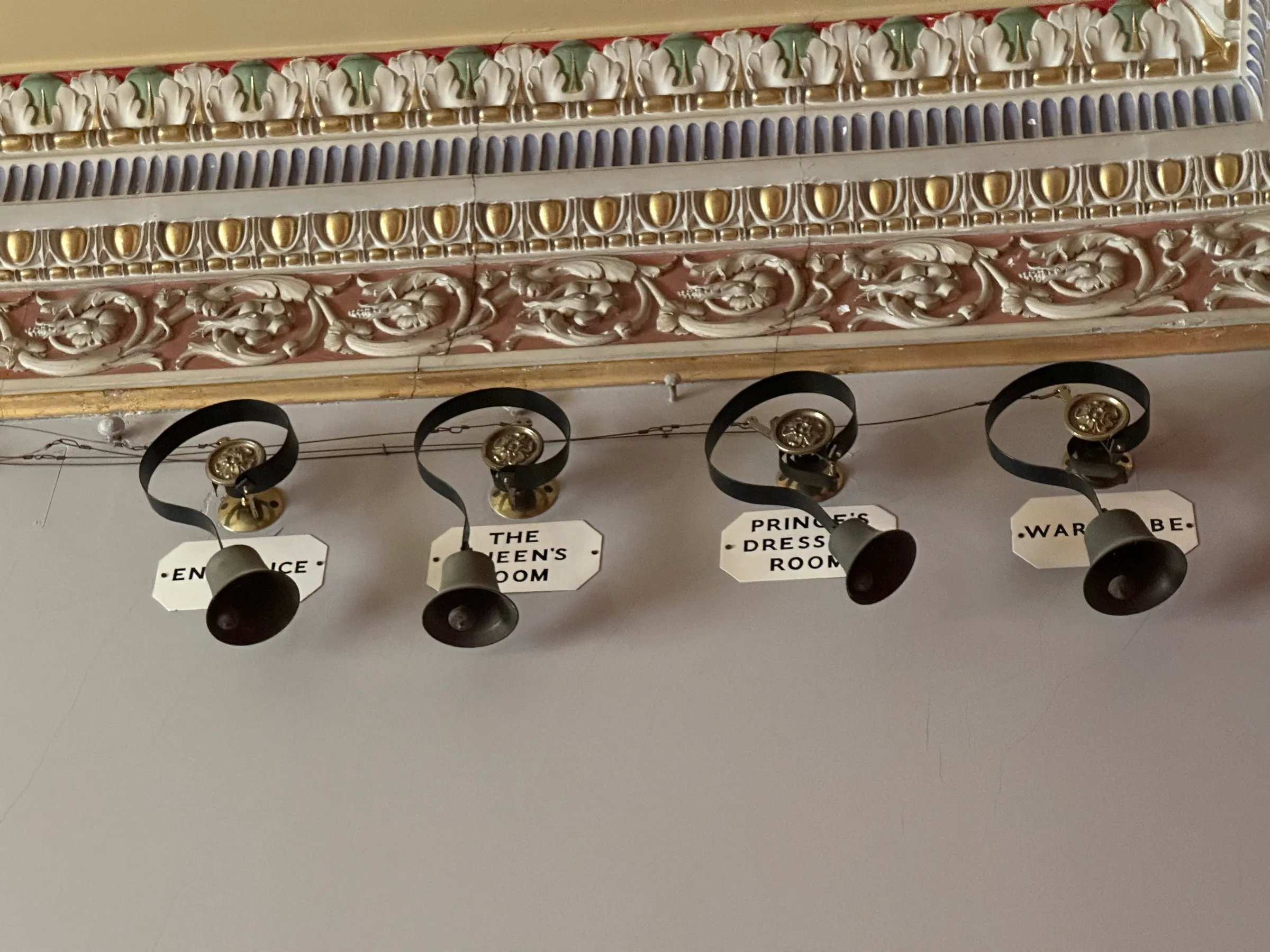 Bells that were rung to summon servants. Dowton Abbey like….
