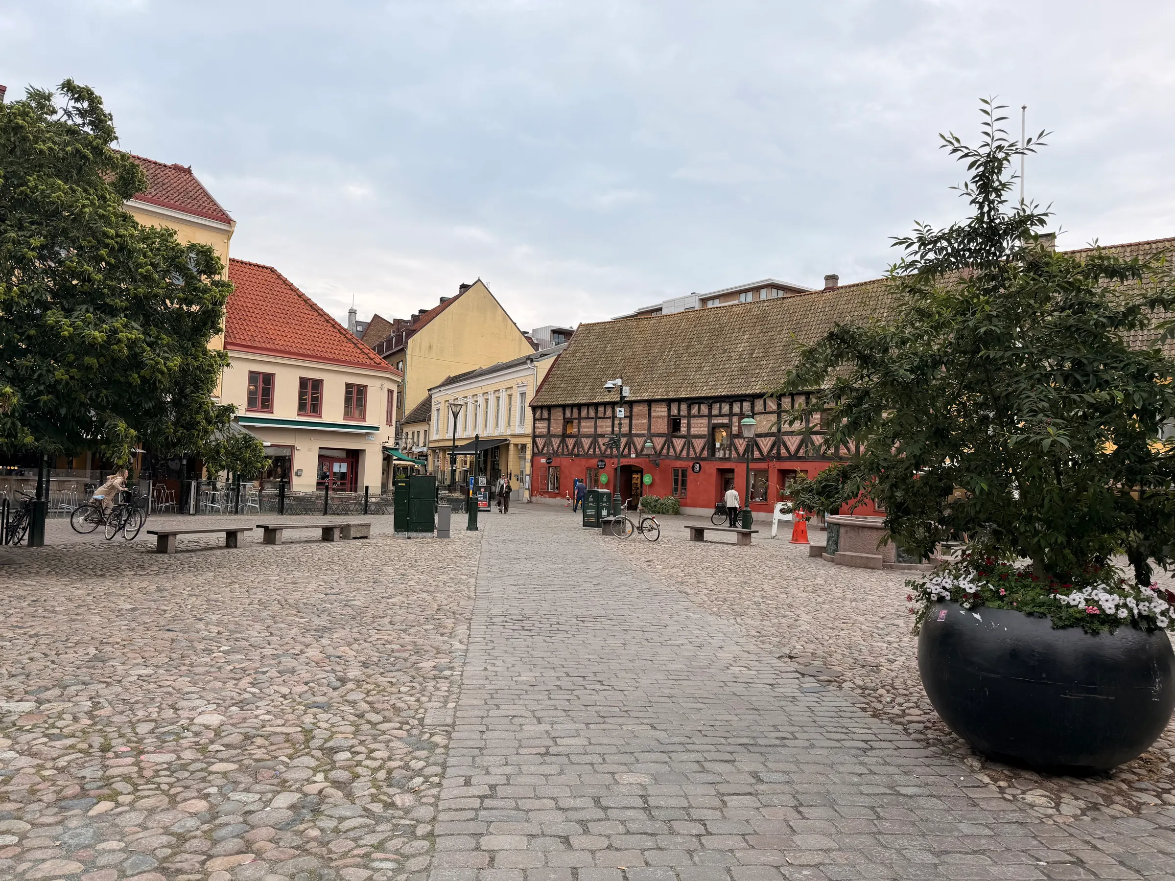 One of the squares that we walked through killing time in Malmo.