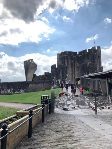 Caersphilly Castle....pretty neat.
