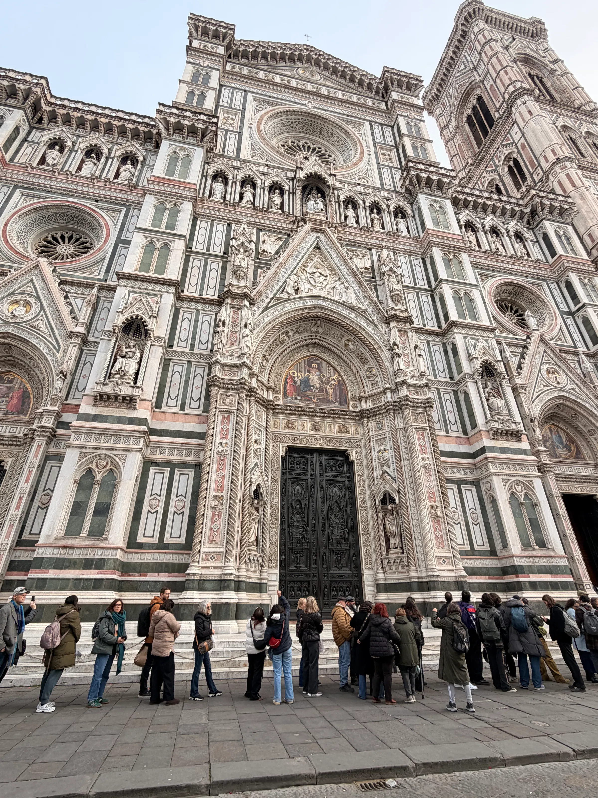 The front entrance to the Duomo Cathedral.