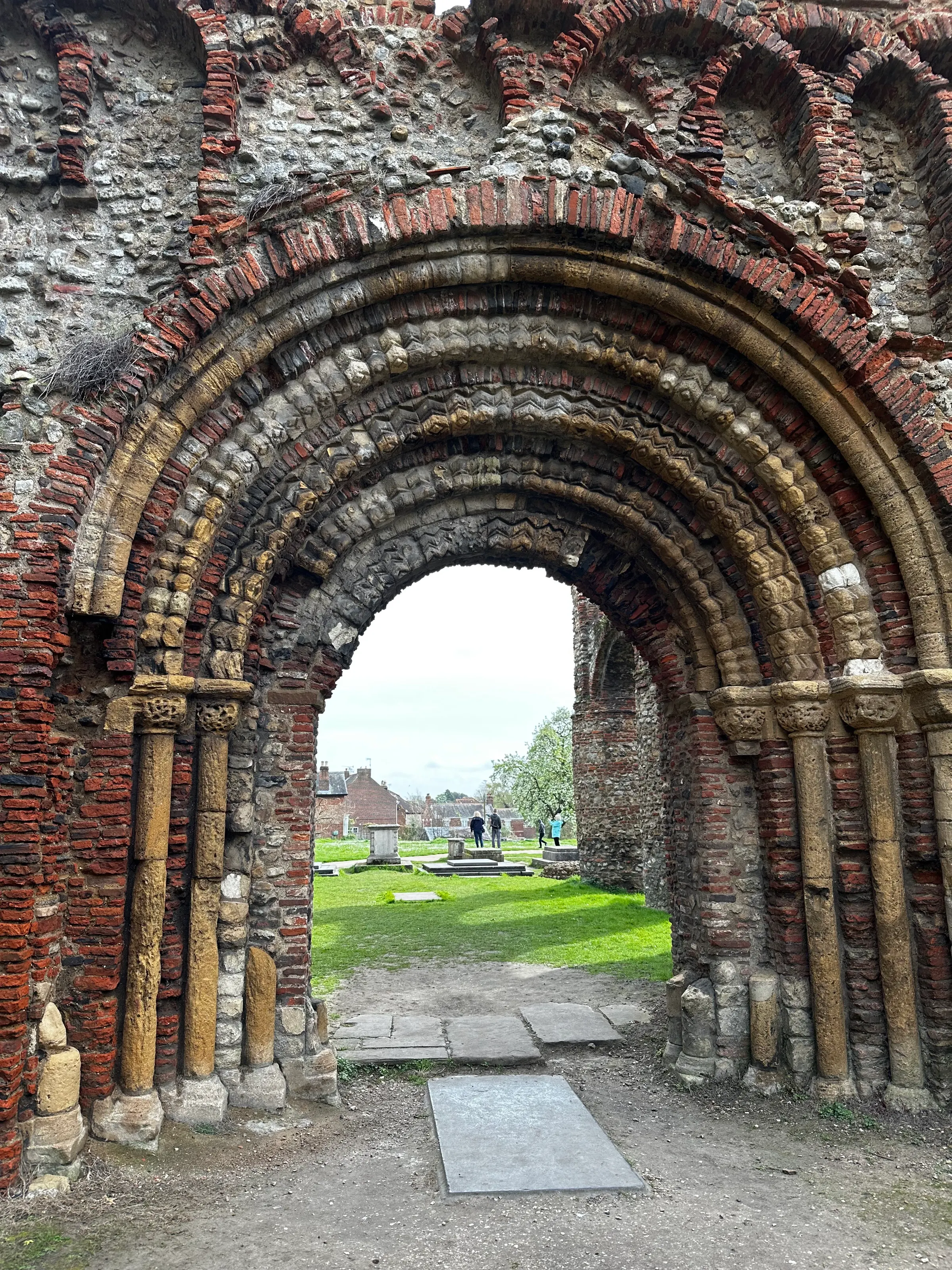 This is Orford Castle. You have to imagine a wall around this in its day. But now, the middle hall\tower just stands majestically on a small hill.