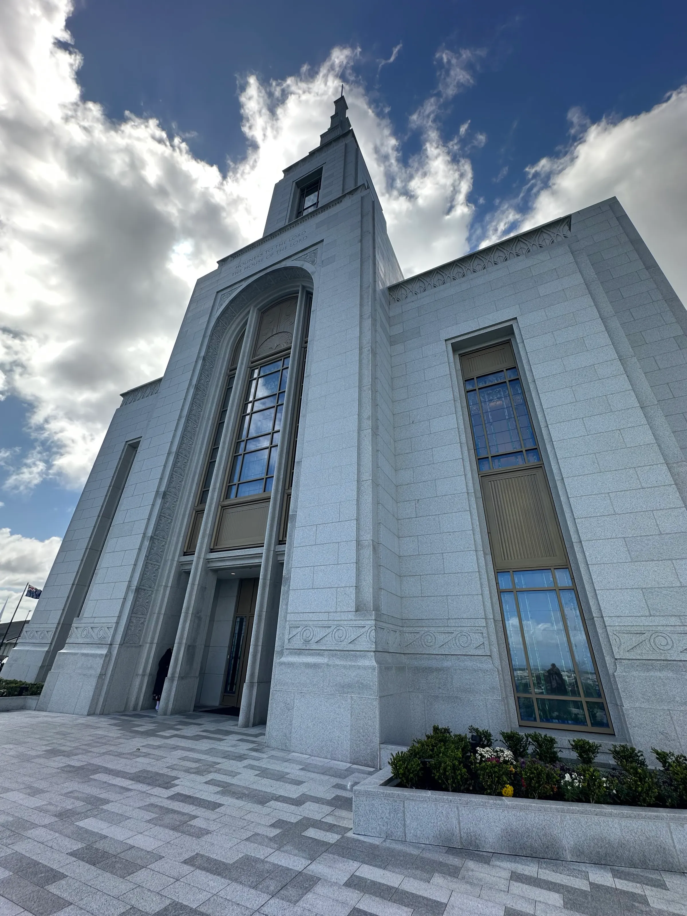 This is the Missionary Training Center that sits next to the temple where missionaries going out to certain areas of the world come to be trained and prepared to serve and teach.