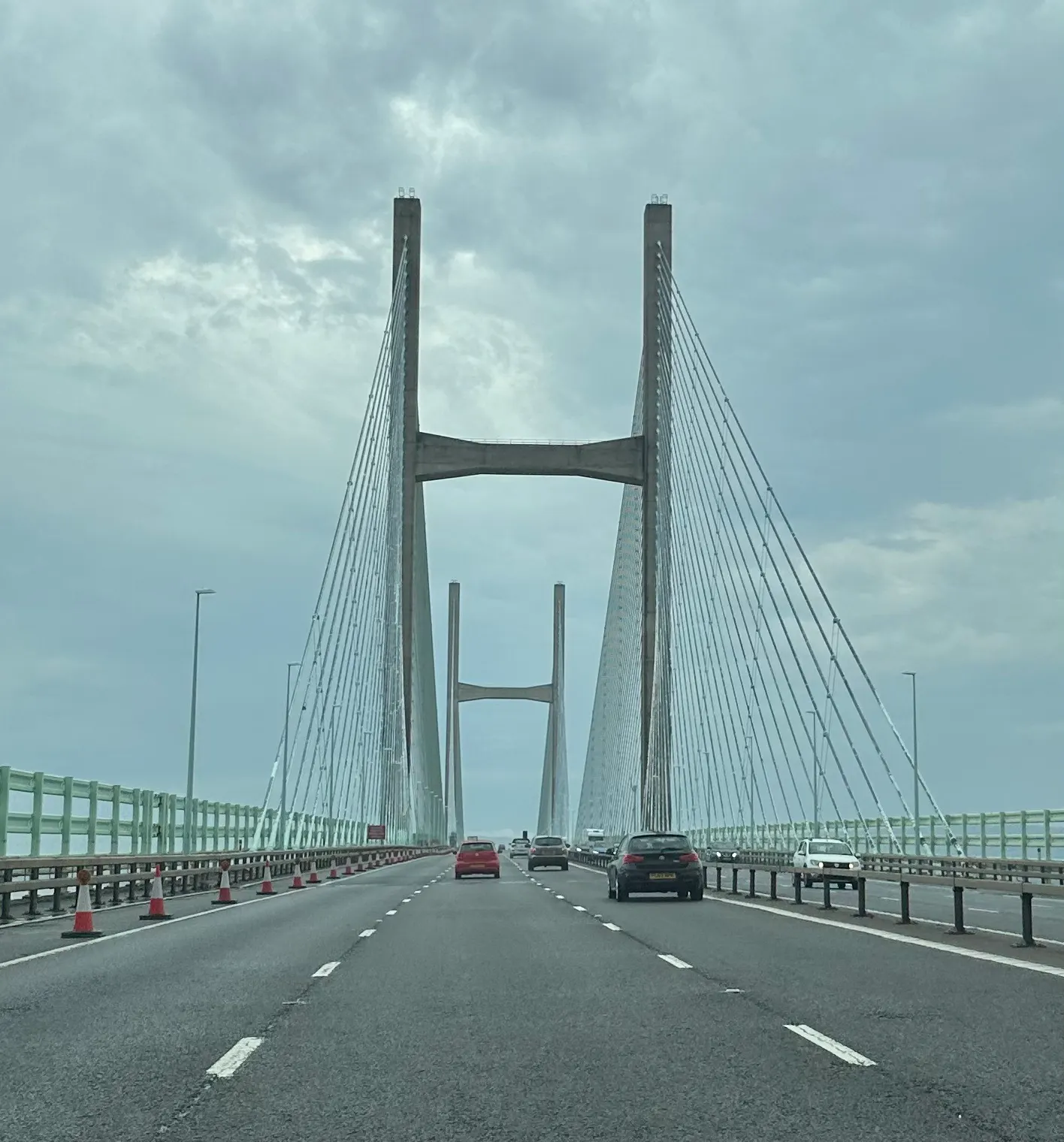 One of the cooler designed bridges that we passed over as we left England and entered into Wales.