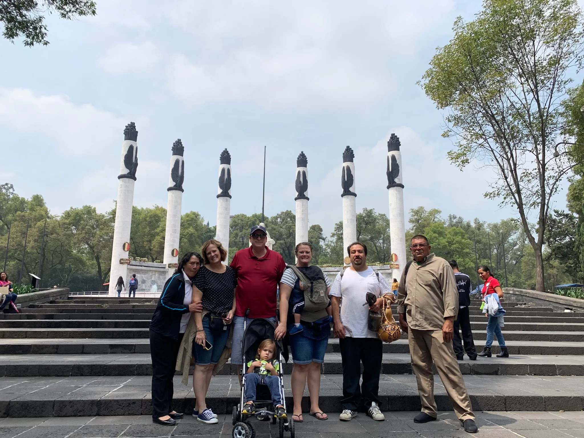 All of us in front of monument concerning the Mexican\American war....