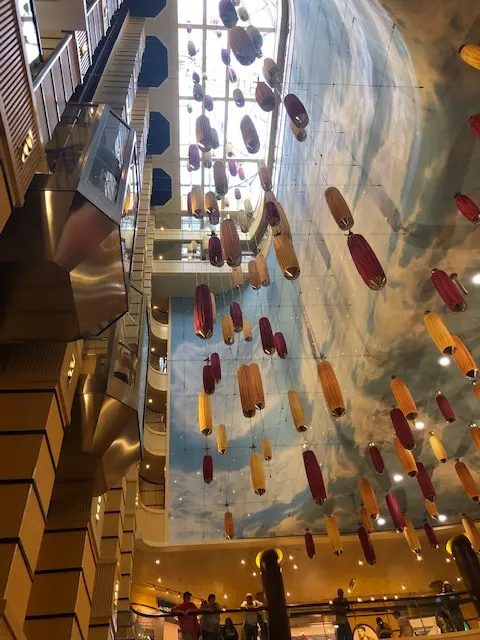 Main Atrium of the ship....