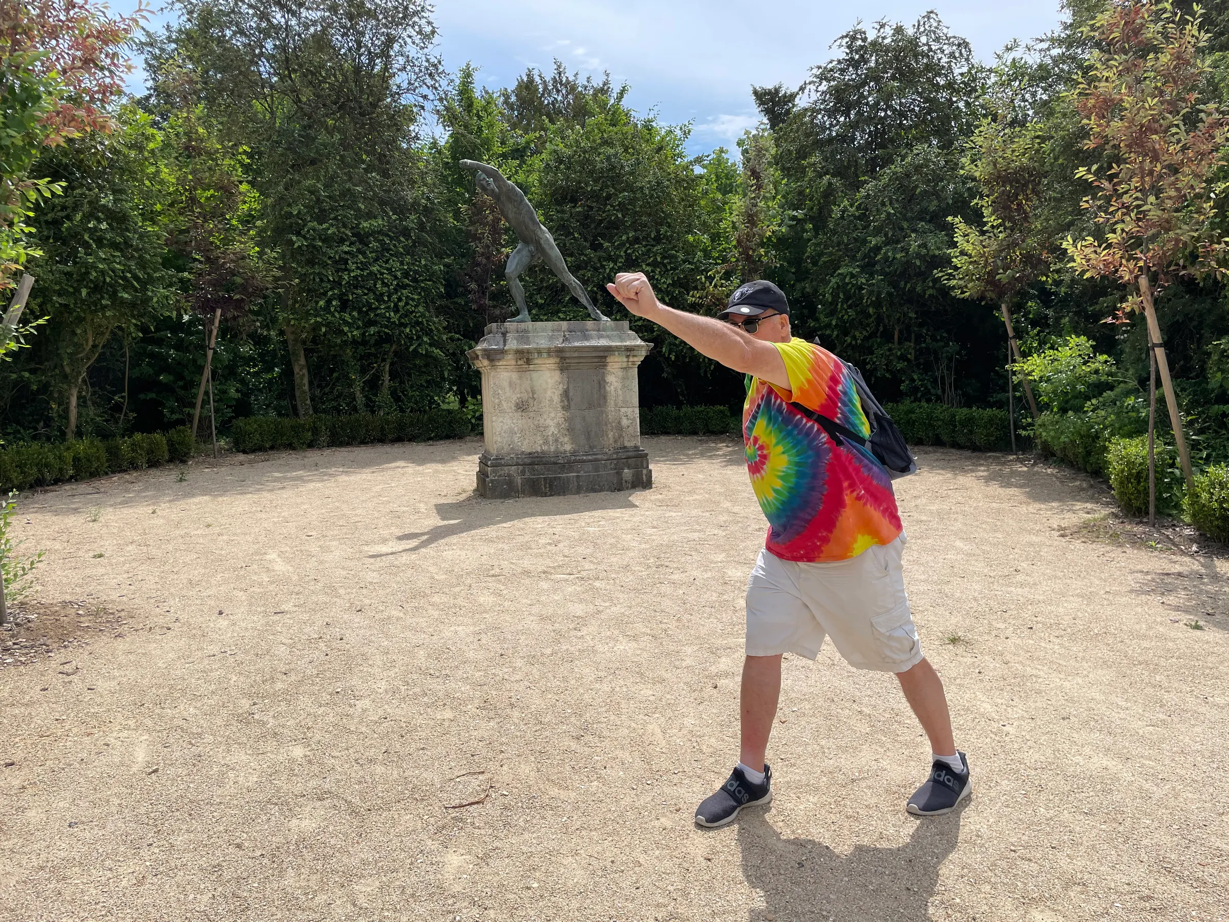Me (Tim) posing in the Palace Gardens.