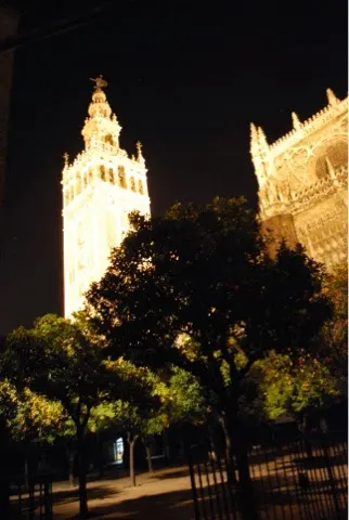 Cathedral tower. The cathedral here is very large.