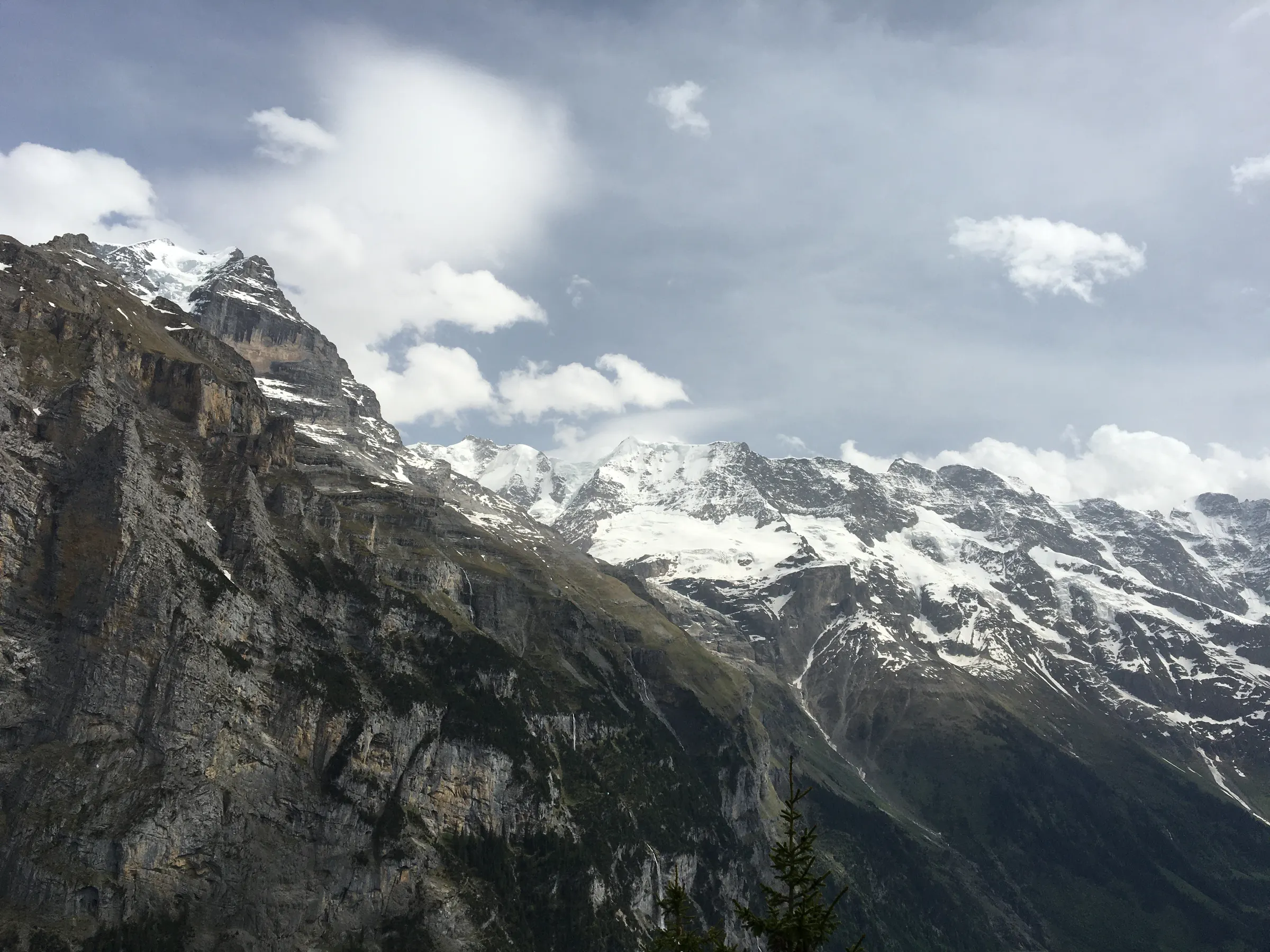 The Alp peaks….
