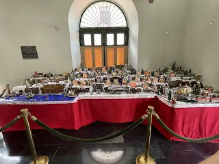 This was a Christmas town presentation in the lobby of the Panama Canal Museum…if I remember correctly.