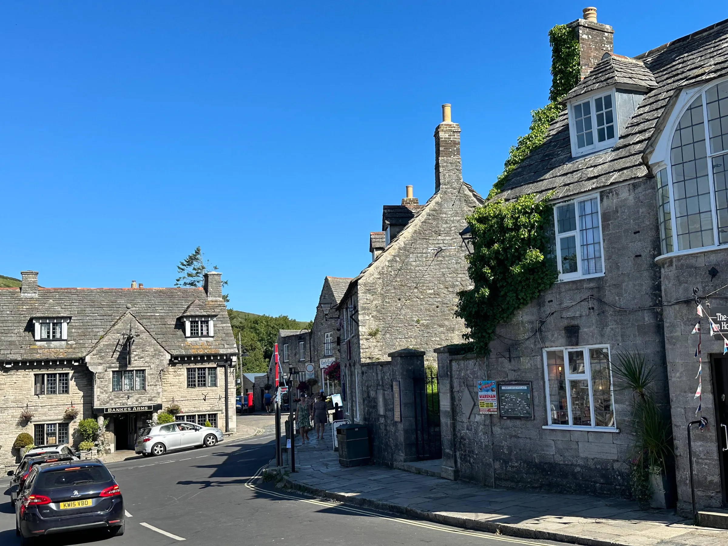 Wareham village where Corfe Castle is found.