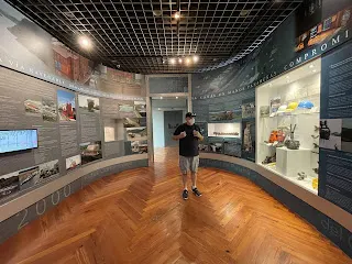 One of the nice rooms in the museum. It was interesting that in the beginning we watched a film that was so USA biased towards the 1964 uprising here in Panama. But as we walked through the museum, you could tell that they were not very fond of the USA a few years back.