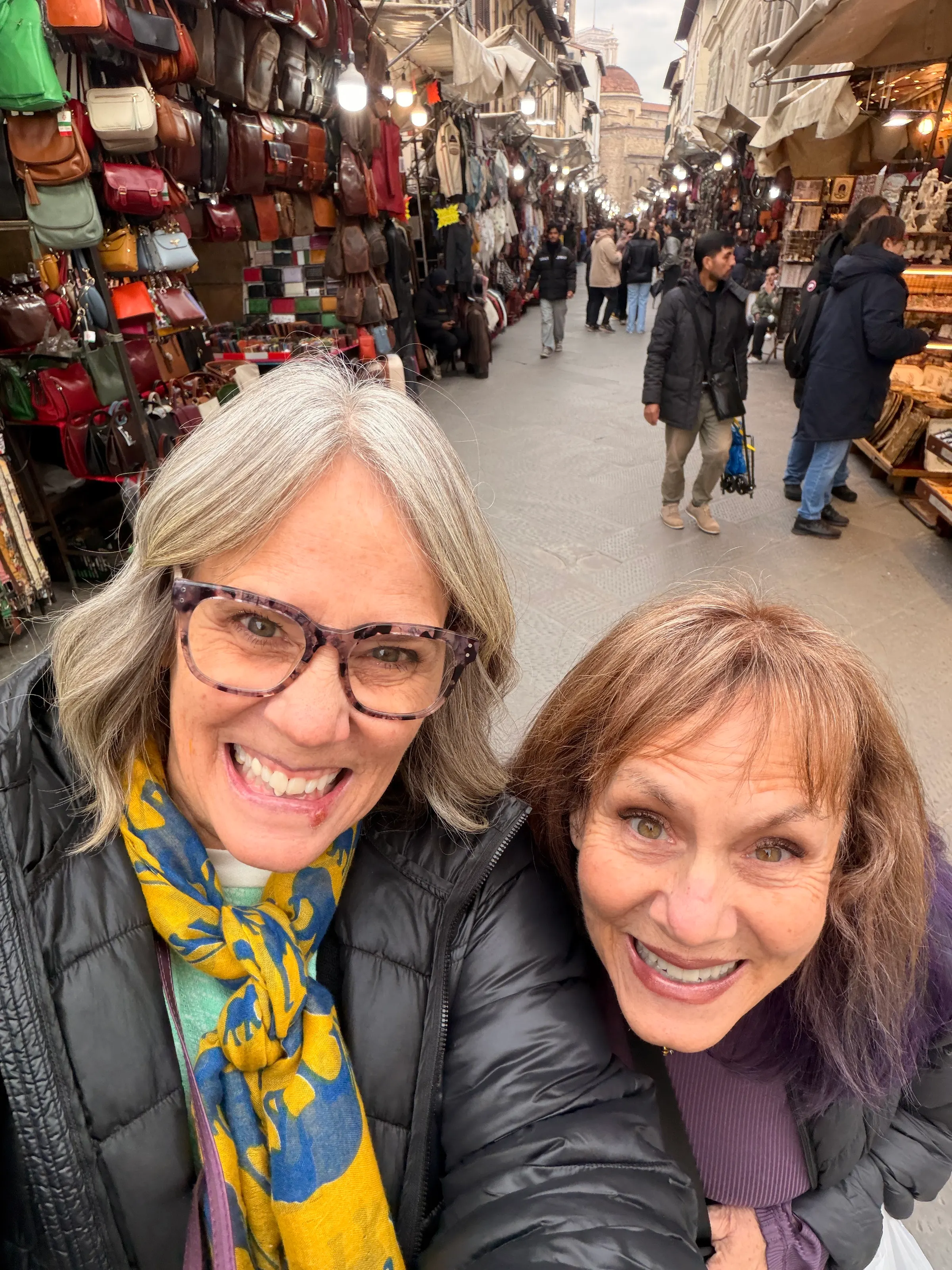 Checking out a street bizarre.