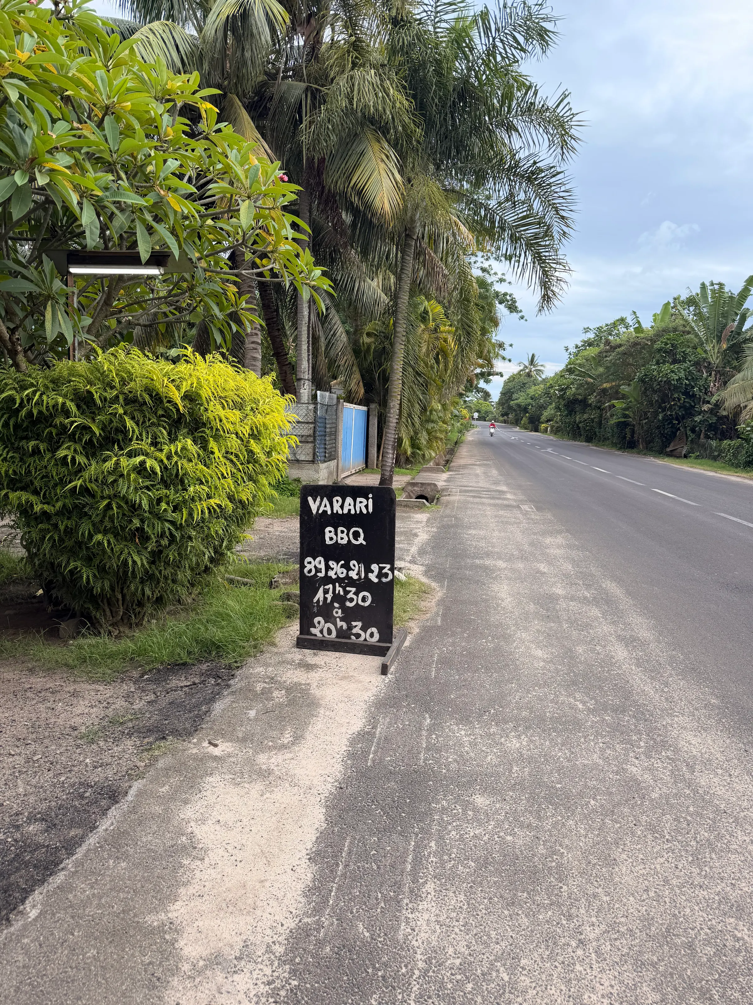 Their neon sign. Blink and you’d fly right by it. It really is just a family who cooks for the locals here in the evenings.