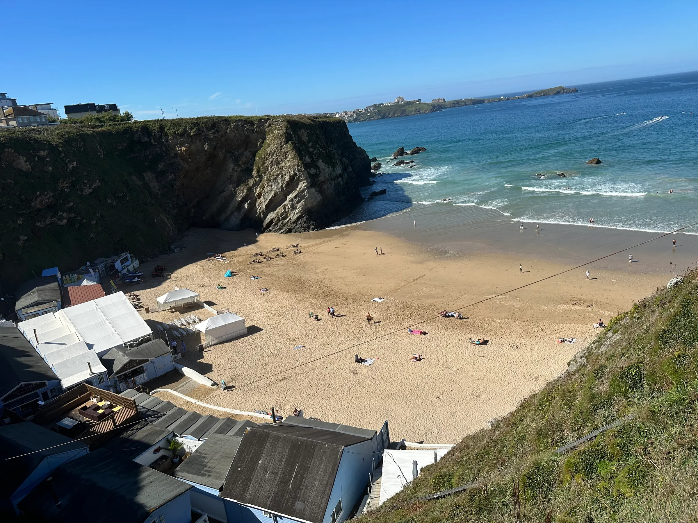 Lusty Gaze beach in Newquay, Cornwall. Really nice cove.