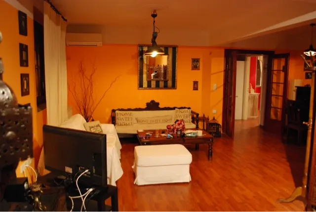 Pictures of our BNB....nice place. Interesting colors. Interesting things found inside.