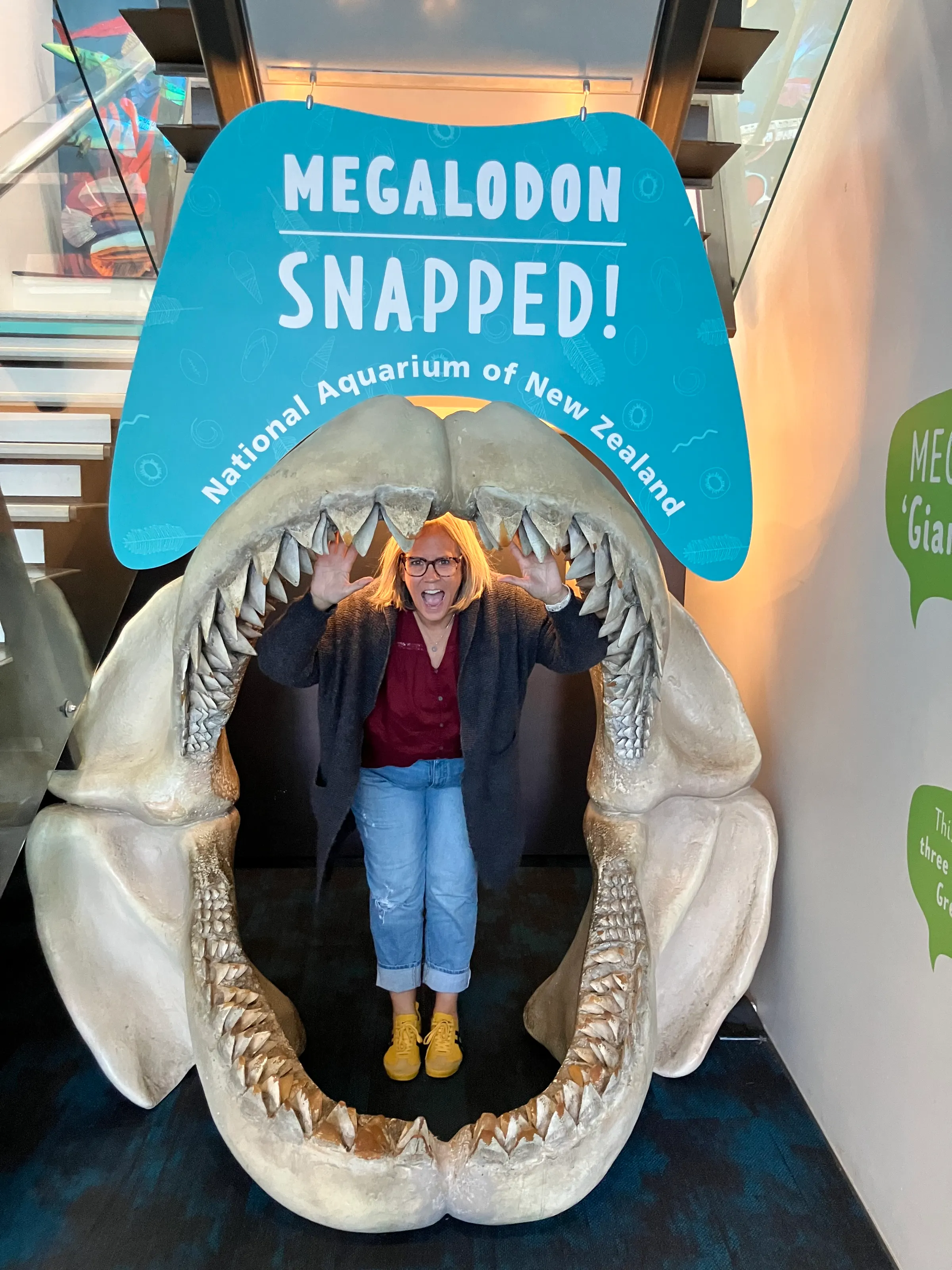 Denise being consumed by a small shark…