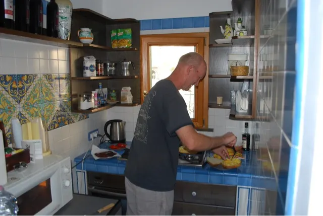 Chef Scott at work....