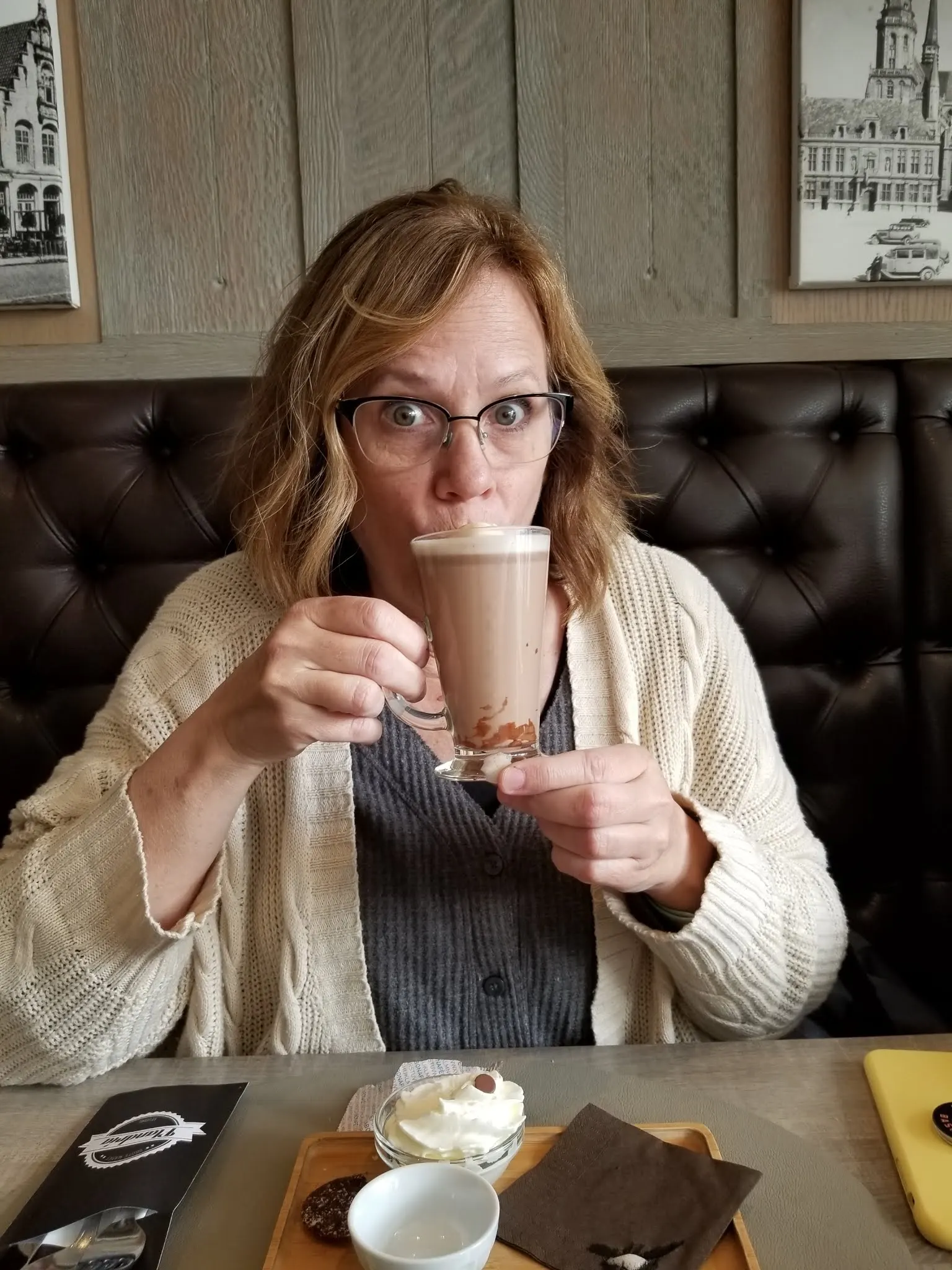 Mormon Alcohol...Hot Chocolate with whipping cream.