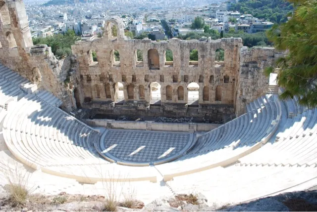 One of two stadiums found on the slopes of the Acropolis...