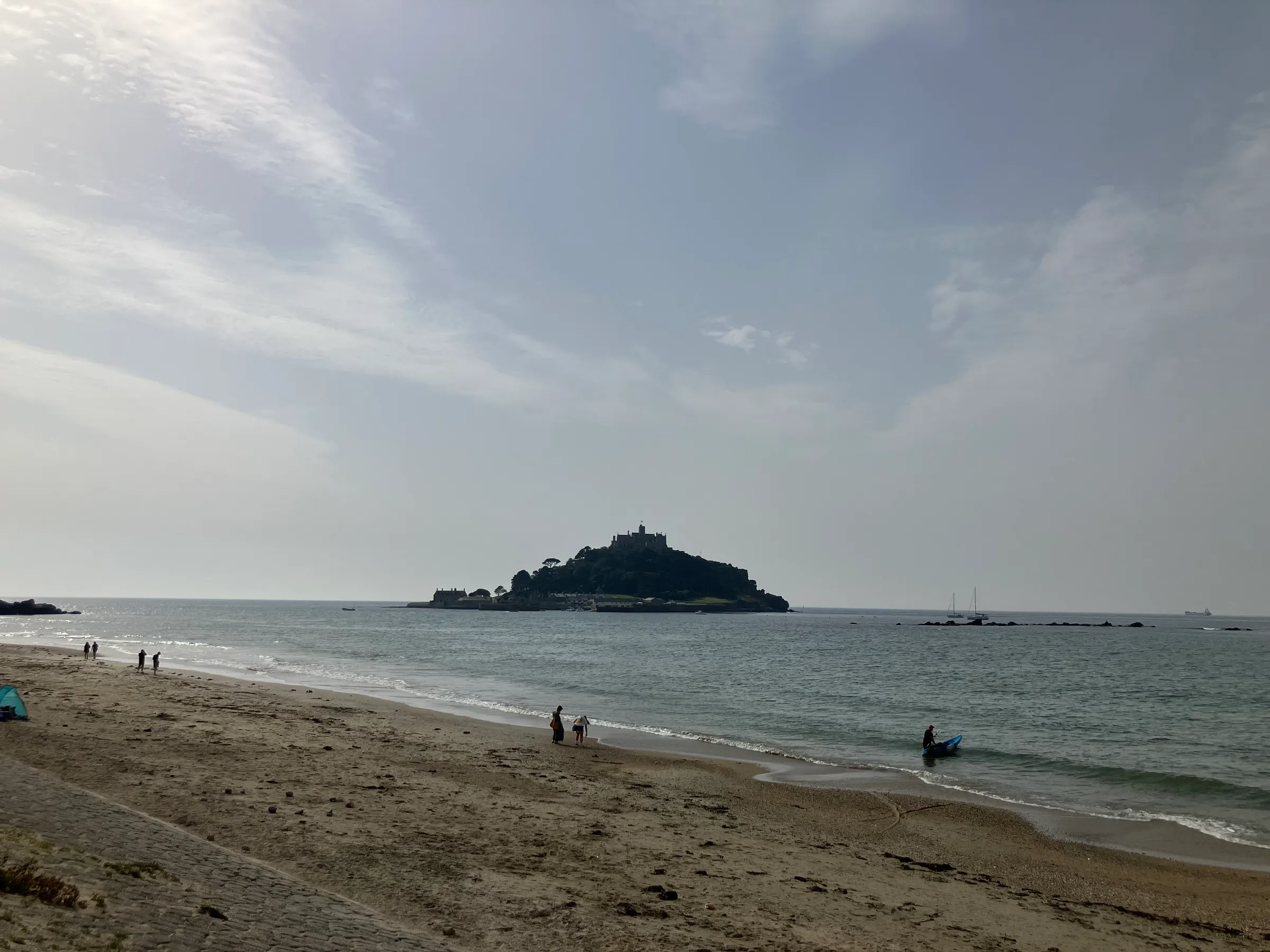 St. Michaels Mount from the shore.