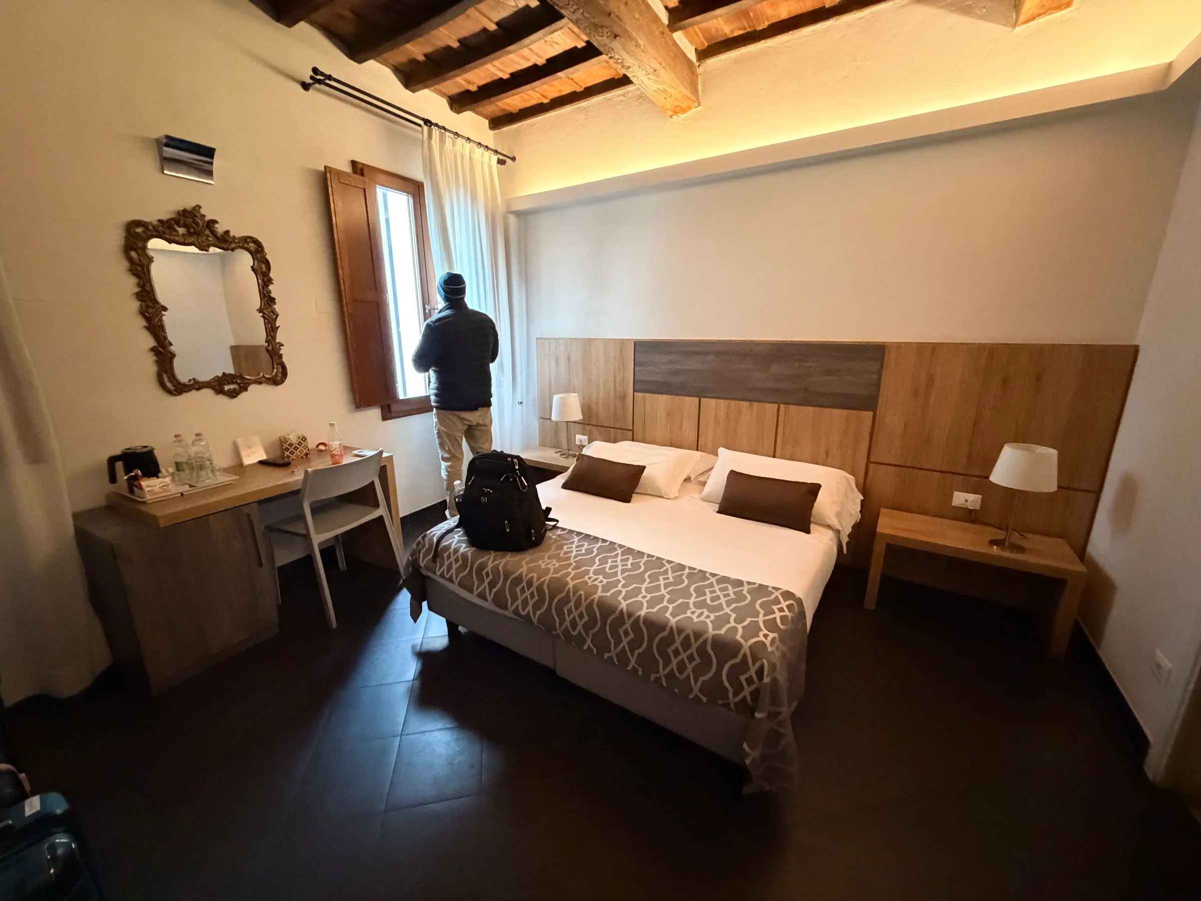 Our nice room in Florence.