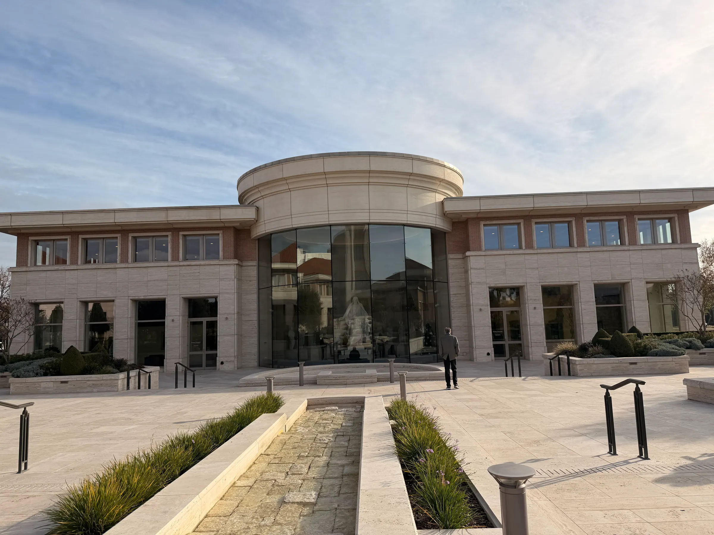 This is the visitor center. I bet it looks amazing at night with it lit up and you can see the Christus and the 12 original Apostles.