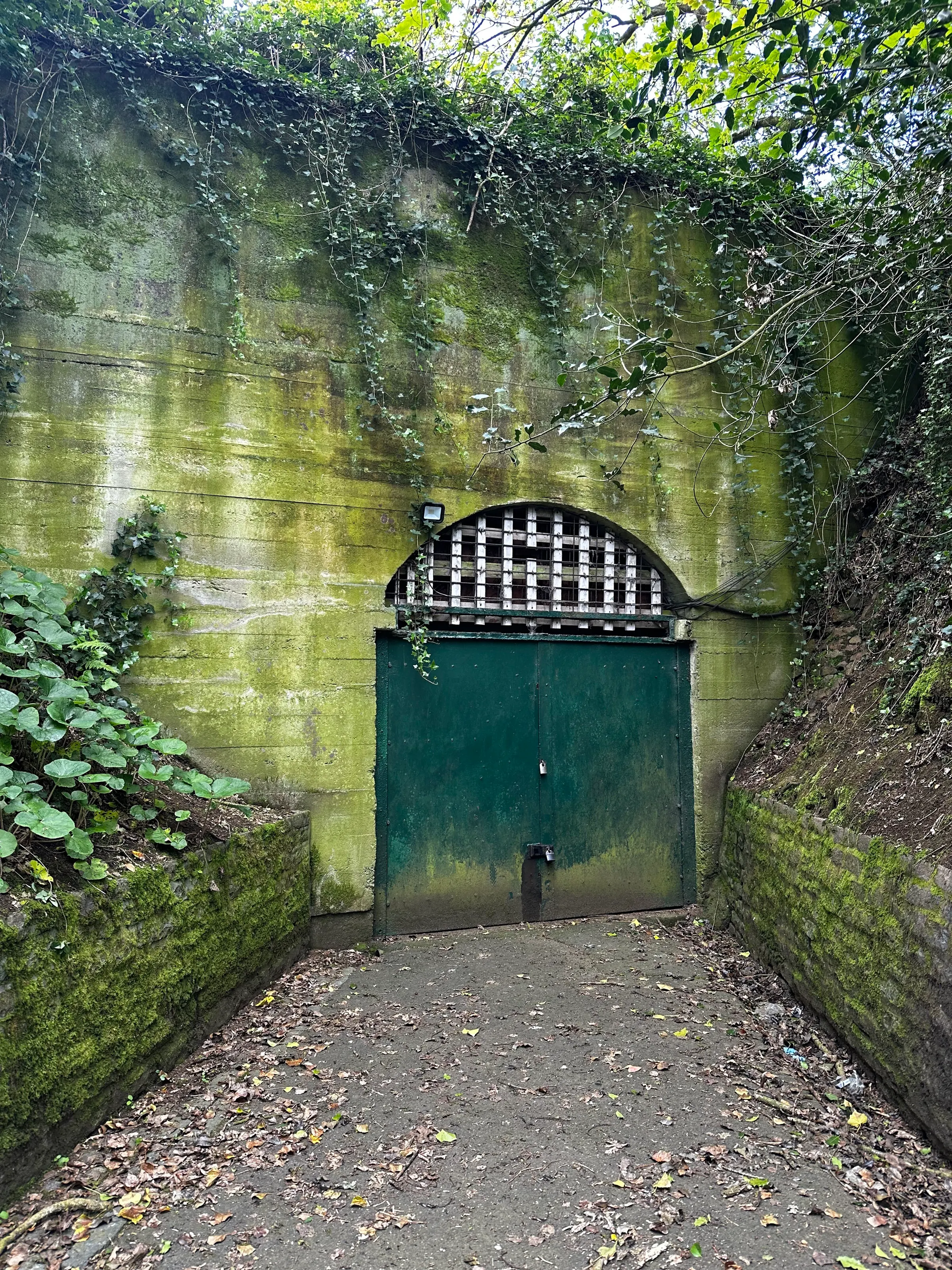 This is the entrance to the German Underground Hospital. All closed up!