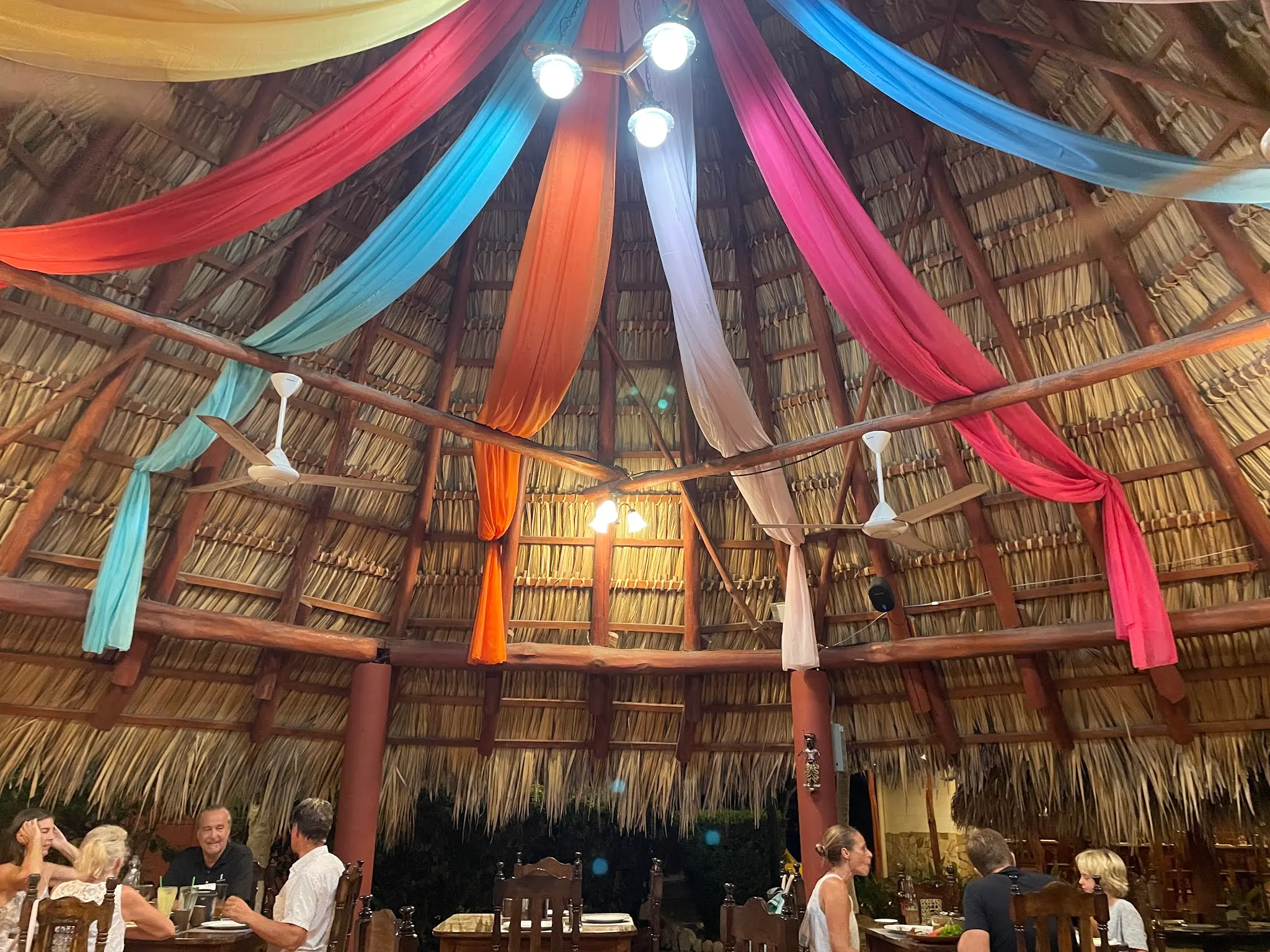 We ate under this for dinner tonight at Masala’s…..