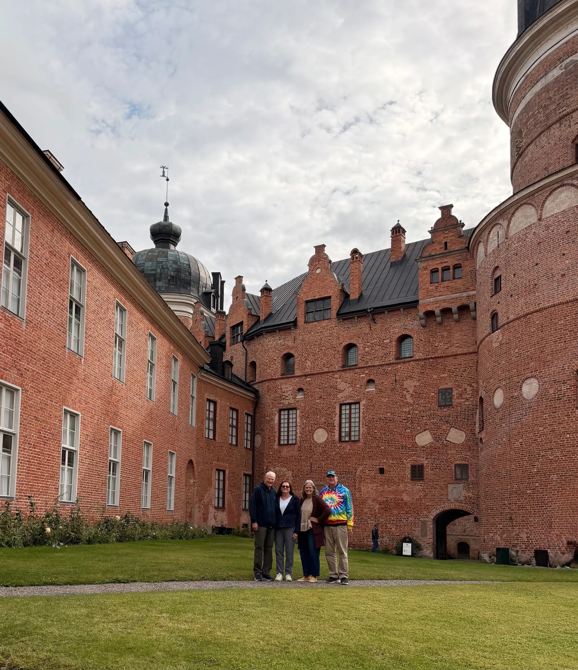 Us in front of Gripsholm Castle.