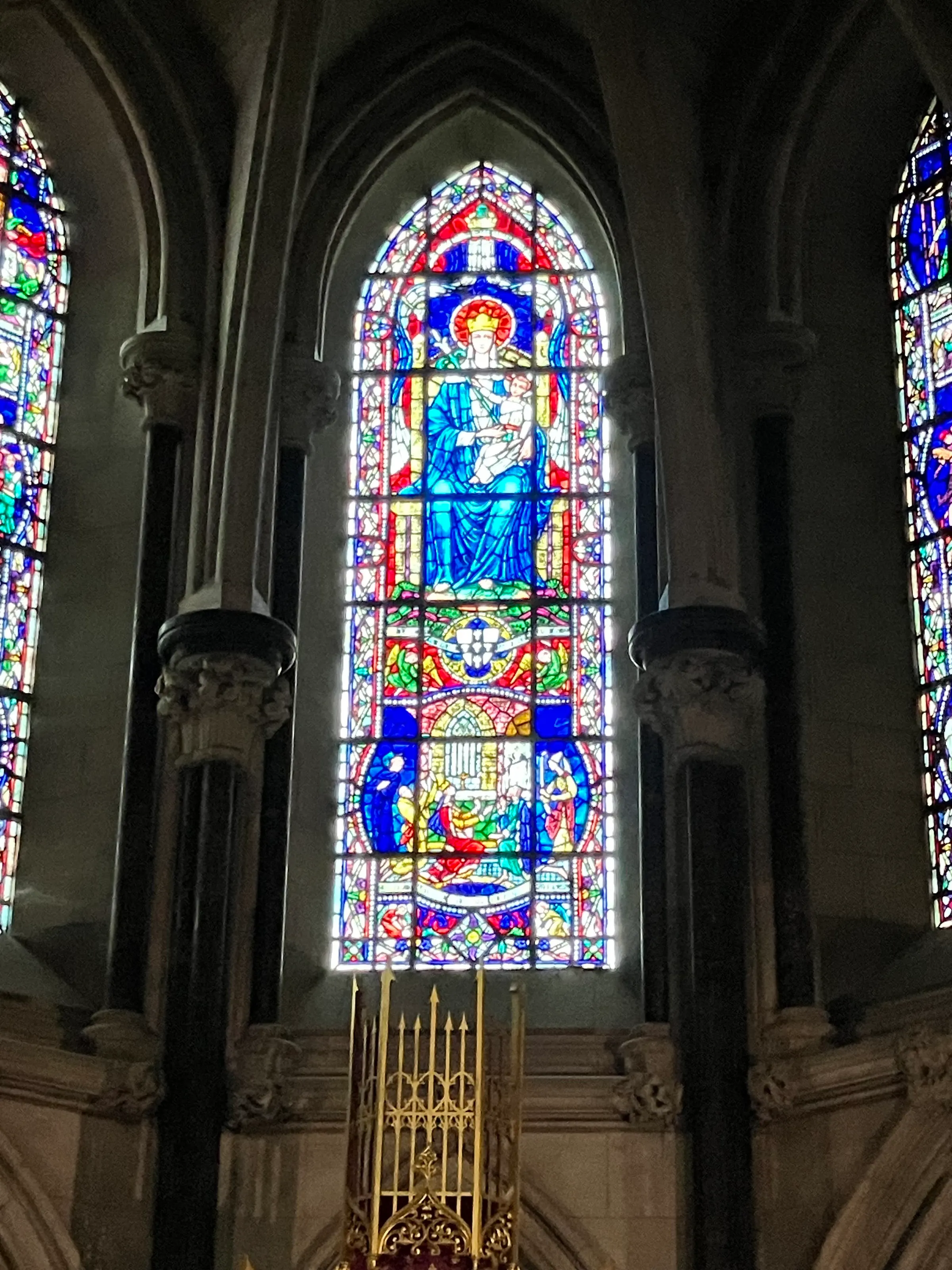 All the cathedrals have magnificient stained glass windows. They all are so impressive.