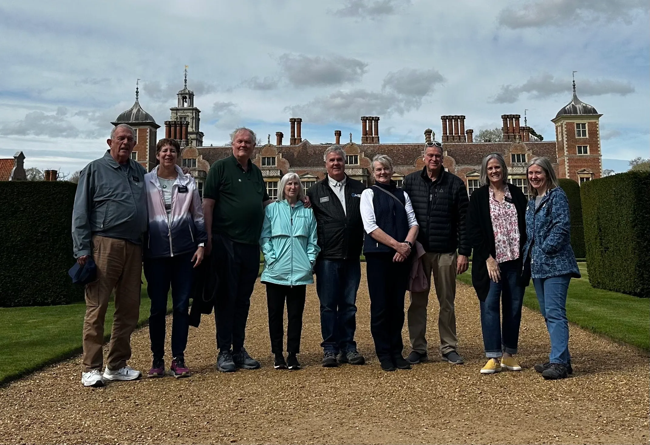 The whole group at Blickling Estate. This place was pretty impressive, as I said. I big house.