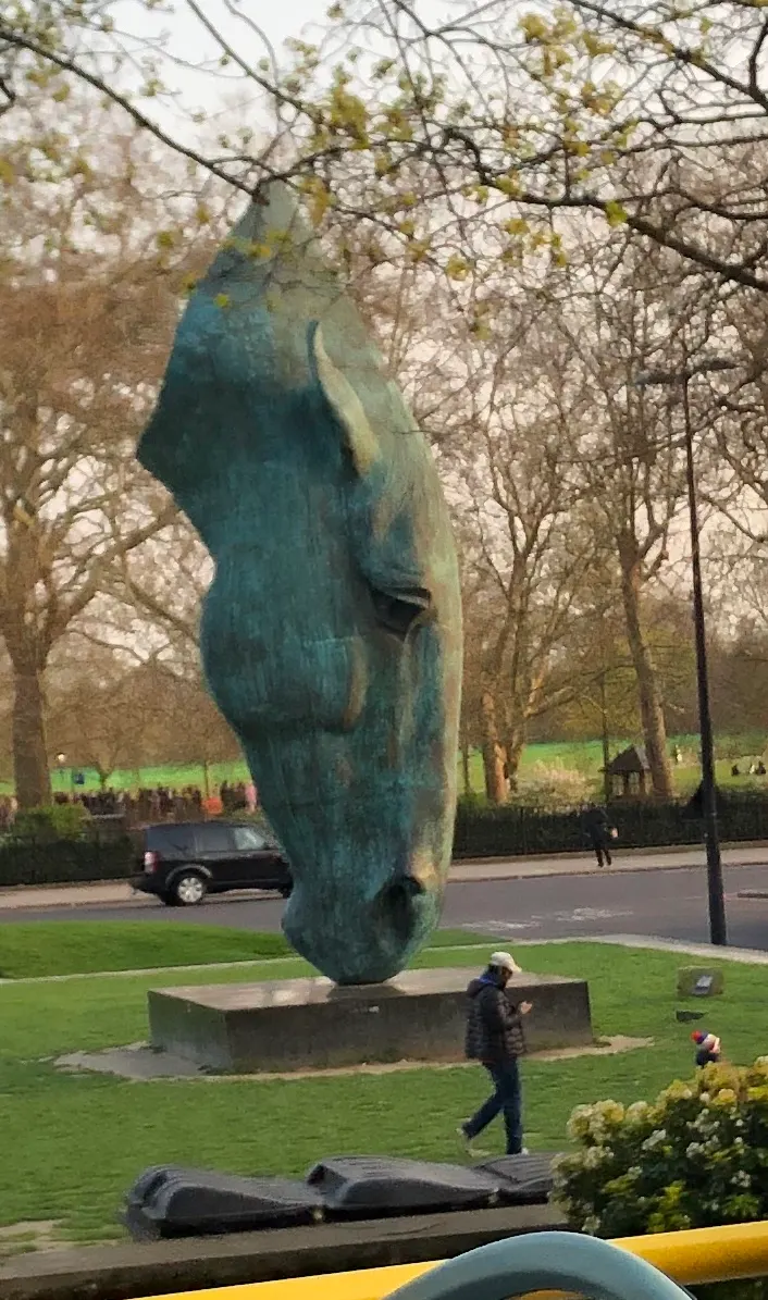 They beheaded horses too. A monument to such actions.