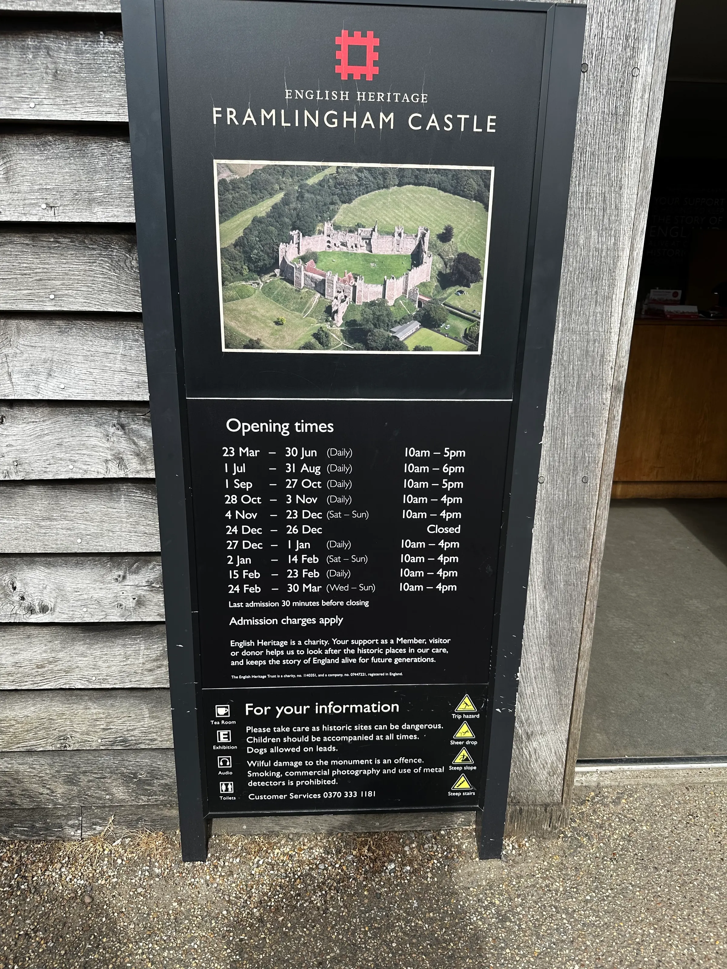 One side of the Framlingham Castle.