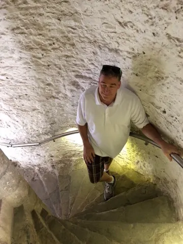 We hiked numerous towers in this castle...
