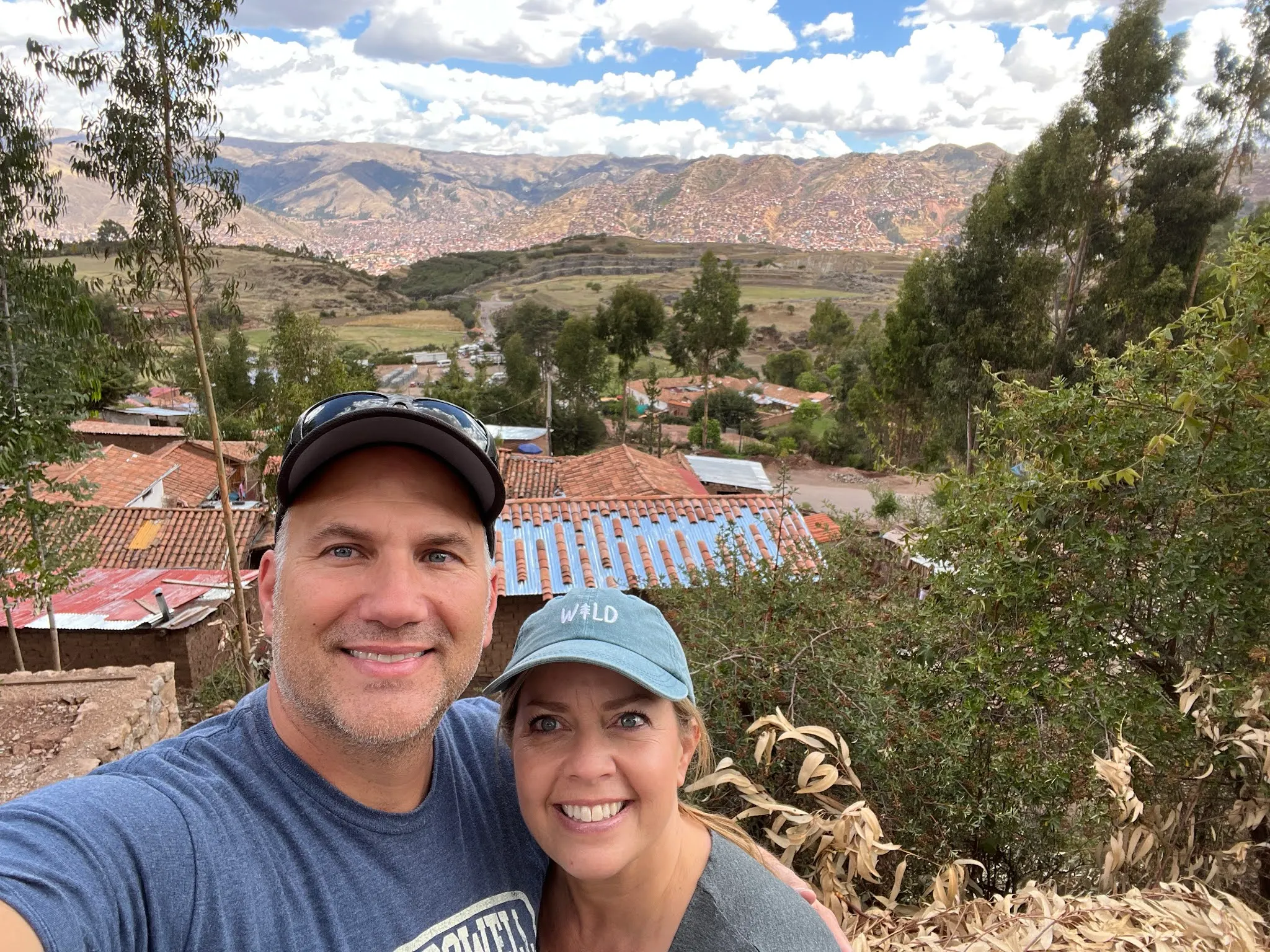 Marc and Heidi with Cusco back always in the background.