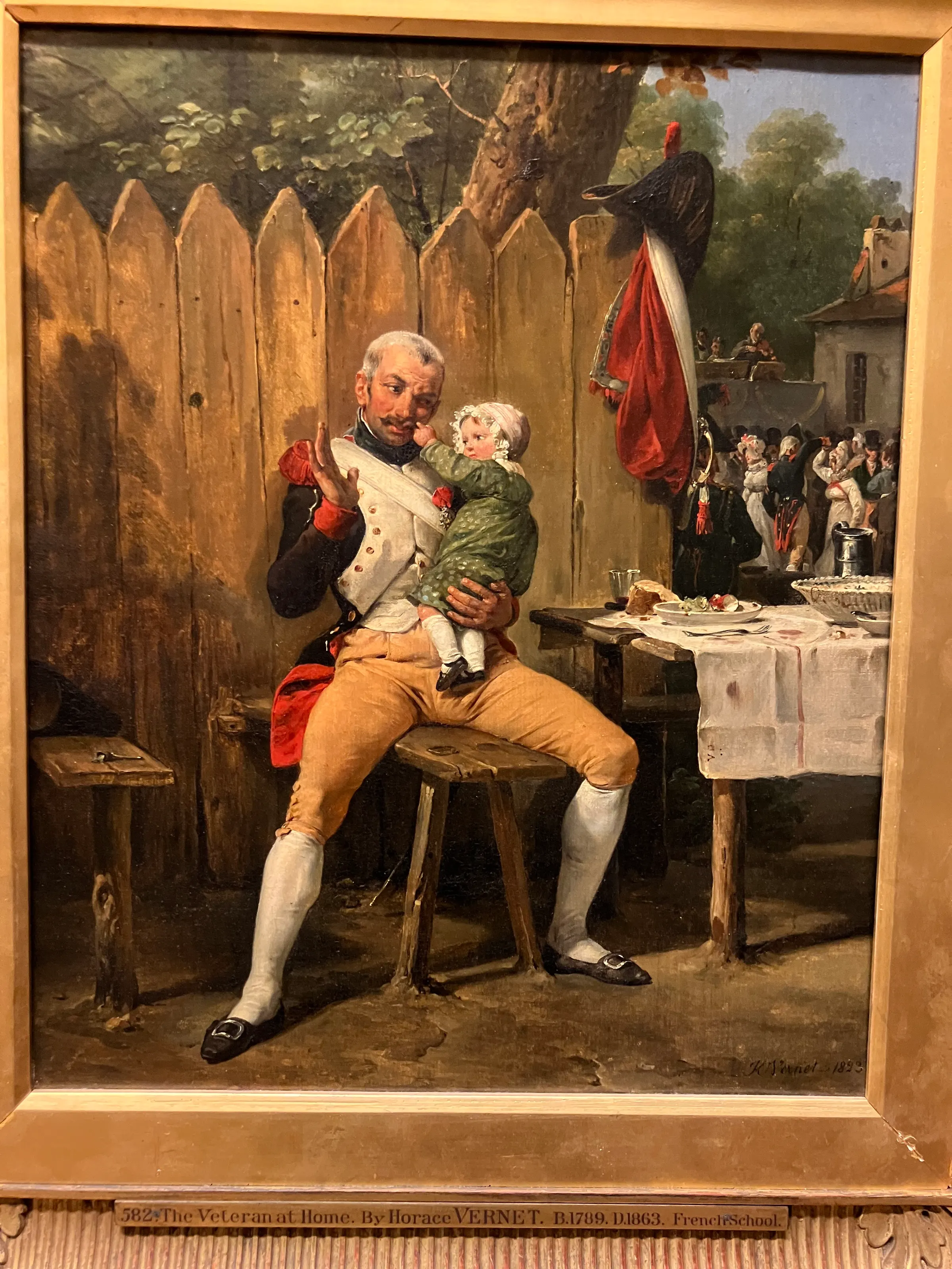 Now, I don’t recall which museum I saw this painting in. But it was my favorite of the day. Kid pulling this guys mustache and I’m not sure what he’s doing or about to do with his hand. I liked it.